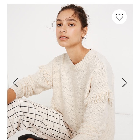 Madewell Sweaters - Madewell Montford Fringe Sweater - NEW